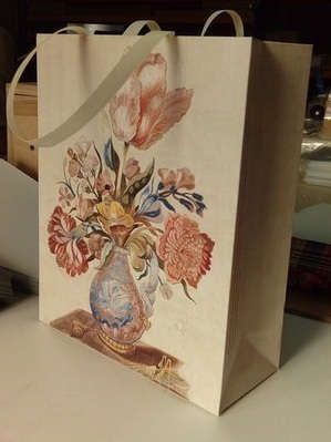 Пакет, Эльсинор, ламинированный, 24*30*10см Букет цветов в вазе