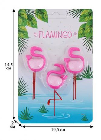 Набор Ластики пазлы Фламинго (блистер)