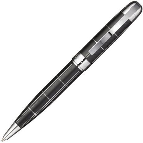 Ручка шариковая FLAVIO FERRUCCI Talento мат. черный корпус с гравировкой, хромированные детали, синий М