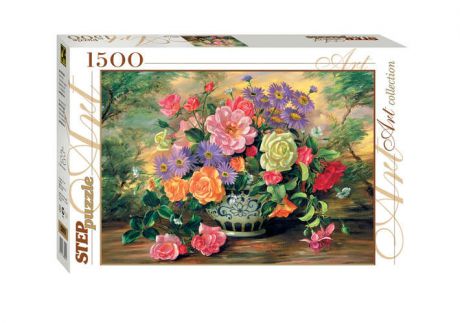 Пазл, Step puzzle/Степ Пазл, Цветы в вазе, 1500 элементов