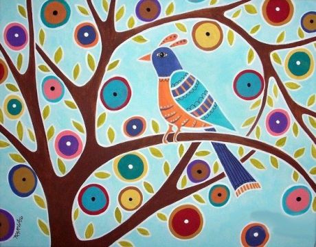 Набор для творчества, Картина цветным песком Птица, Карлы Жерар 30*40см