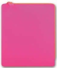 Папка для тетрадей А5+ (20*24см) Феникс+ Розовая силиконовая на молнии 40261