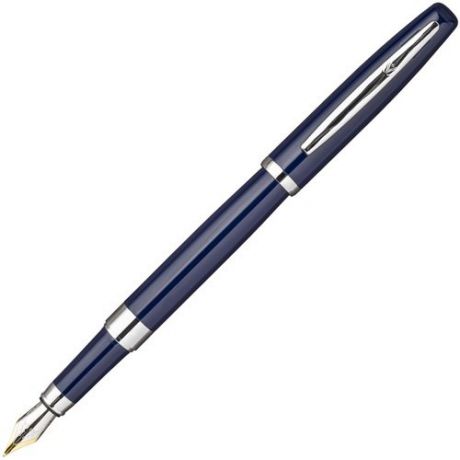 Ручка перьевая FLAVIO FERRUCCI Prestigio глянцевый синий лакированный корпус, хромированные детали, синие М