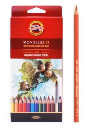 Набор цветных карандашей, Koh-I-Noor/Кохинор, 24 цвета, акварель, в блистере
