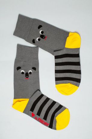 Носки дизайнерские St.Friday Socks размер 47-50, серый