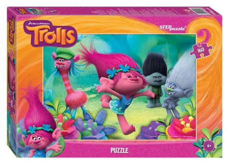 Пазл Step puzzle/Степ Пазл 160эл Trolls (DreamWorks)