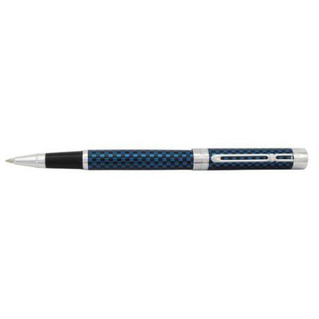 Ручка Роллер FLAVIO FERRUCCI Quadretto синий лакированный корпус в клетку, хромированные клип и детали,синие чернила, M