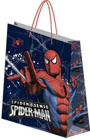 Пакет подарочный Академия Холдинг Spiderman 28*34*9 ламинированный