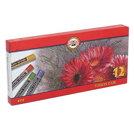 Набор сухой пастели для художников, Koh-I-Noor/Кохинор, Toison D`or",12 цветов, в картоне"