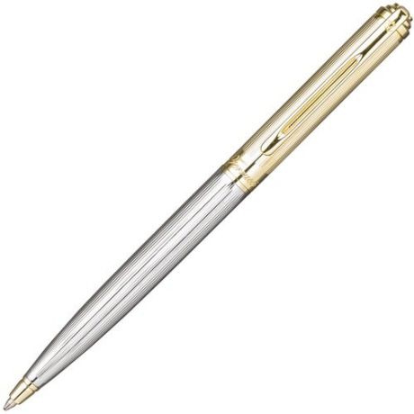 Ручка шариковая FLAVIO FERRUCCI Classico Gold рифленый хромированный корпус, позолочен. детали и колпачок, синий М