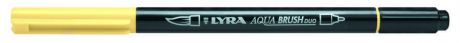 Фломастер двойной LYRA/Лира Aqua Brush Duo Лимонный кадмий" эффектом рисунка кистью"