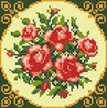 Набор для творчества, Белоснежка, Мозаичная картина 20*20см Чайные розы