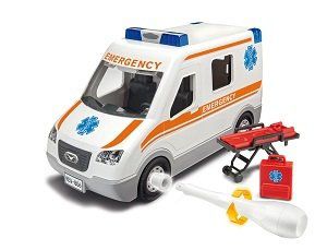 Сборная модель, Игровой Набор, Revell Набор для детей: "Машина скорой помощи" картонная коробка 806