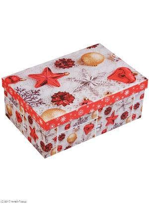 Коробка подарочная Новогодние игрушки 19*12.5*8см, картон, Kairui 13-Kairui-HZ-246M