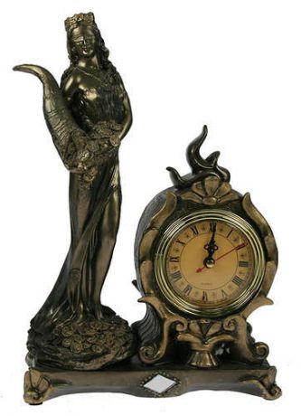 Сувенир, Часы настольные Римская богиня счастья и удачи - Фортуна 20*10*30см