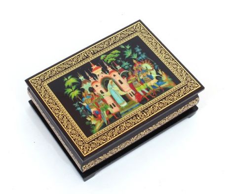 Сувенир, Деревянная шкатулка В тридевятом царстве (10,5х8х3,5) Ш-1706
