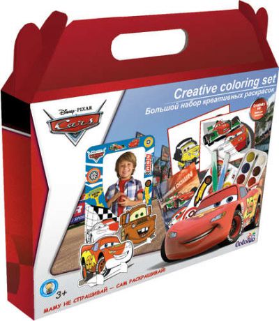 Набор детского творчества, Большой набор креативных раскрасок Cars CRAA-UA1-CL12-BOX