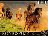 Пазл Konigspuzzle 1000 эл 68,5*48,5см Табун лошадей КБК1000-6456