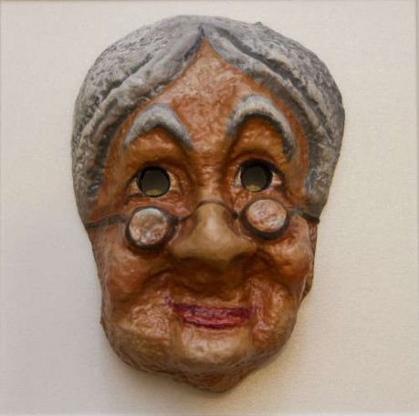 Карнавальная маска Бабушка 24*17*7см