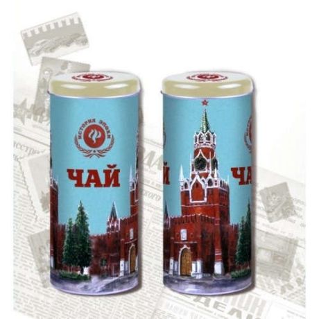 Сувенир, Феникс, Емкость для сыпучих продуктов "Кремлевский чай" 7,8*17,8см