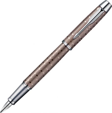 Ручка перьевая Parker/Паркер IM Premium Vacumatic F224 (1906777) коричневый F перо сталь нержавеющая подар.кор.