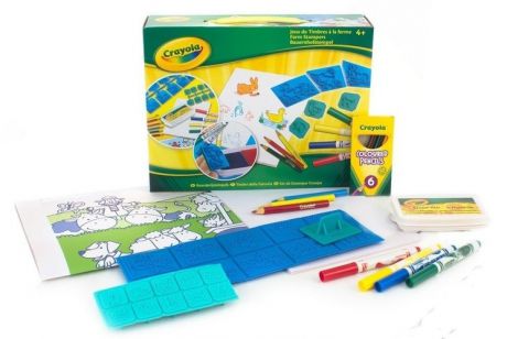 Набор, для творчества, Crayola/Крайола, Ферма, штампы