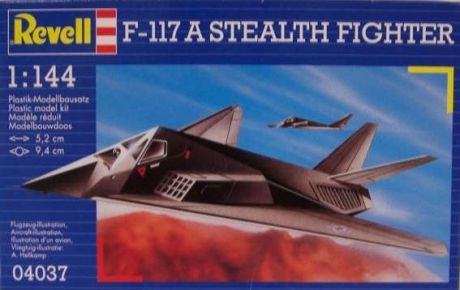 Модель, сборная, Revell, Самолет, Истребитель, F-117A, Stealth Fighter, 1:144