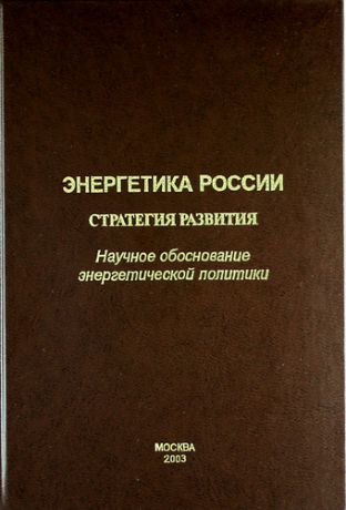 Бушуев В.В. Энергетика России. Стратегия развития. (Научное обоснование энергетической политики).