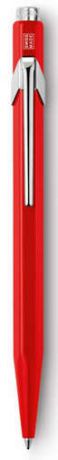 Ручка шариковая, Carandache, Office CLASSIC (849.070_ MTLGB) корпус: красный M синие чернила, подар.кор.