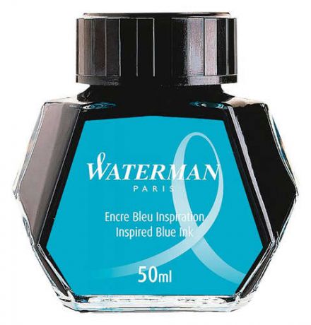 Флакон с чернилами Waterman/Ватерман (S0110720) синие чернила для ручек перьевых