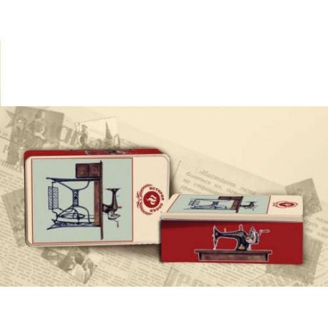 Сувенир, Феникс, Коробка для бытовых нужд "Советская швейная машинка" 20,2*13,2*6,7см 1700мл