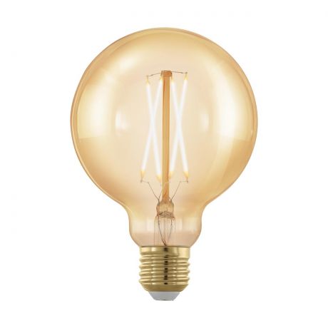 Лампа светодиодная филаментная диммируемая E27 4W 1700К золотая 11693