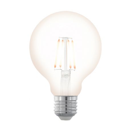 Лампа светодиодная филаментная диммируемая E27 4W 2200К прозрачная 11706