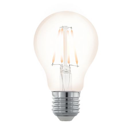 Лампа светодиодная филаментная диммируемая E27 4W 2200К прозрачная 11705
