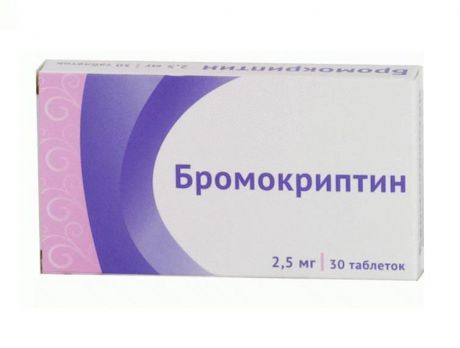 бромокриптин 2,5 мг 30 табл