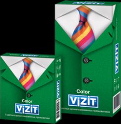 Визит Color презервативы цветные ароматизированные 12шт