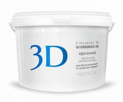 COLLAGENE 3D Альгинатная маска для лица и тела AQUA BALANCE с гиалуроновой кислотой 1200 г