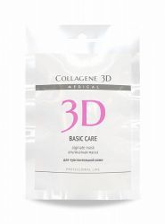 COLLAGENE 3D Альгинатная маска для лица и тела BASIC CARE с розовой глиной 30 г