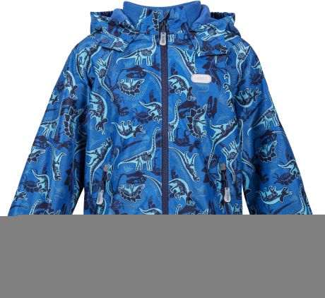 Куртки Barkito Куртка для мальчика Barkito, синяя с рисунком «динозавры»