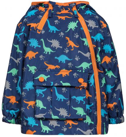Куртки Barkito Темно-синяя с рисунком динозавры