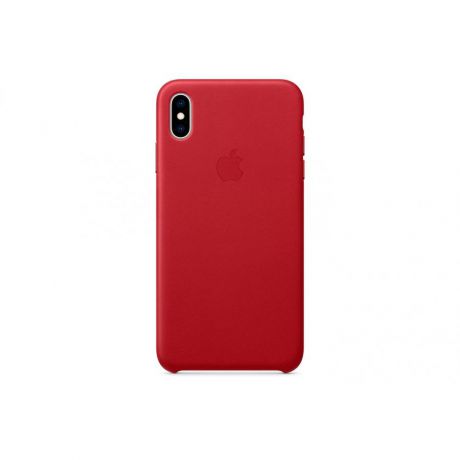 Кожаный чехол Apple Leather Case для iPhone XS Max красный (MRWQ2ZM/A)