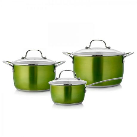 Набор посуды Esprado Emerald 1,5л, 3,3л, 5,7л, нерж. сталь