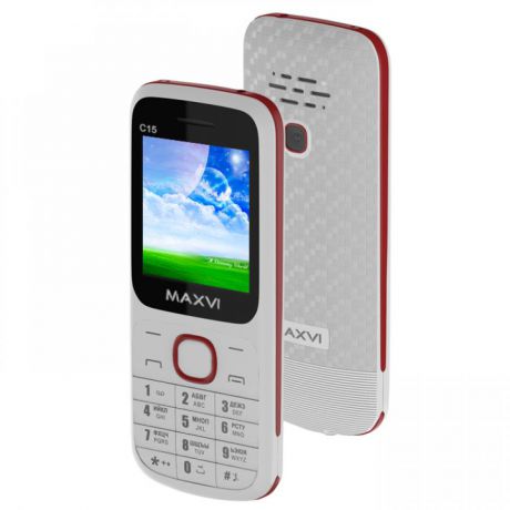 Мобильный телефон Maxvi C15 White Red