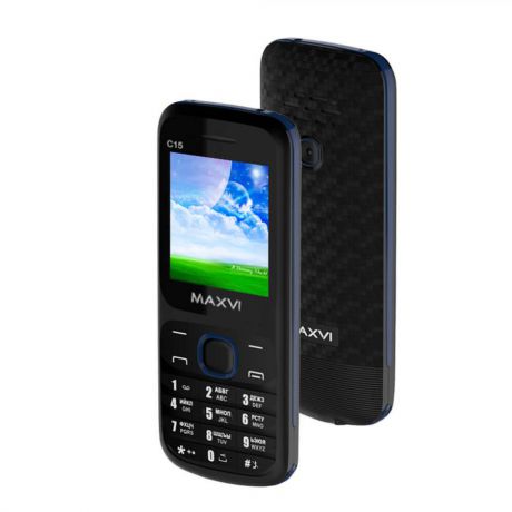 Мобильный телефон Maxvi C15 Black Blue
