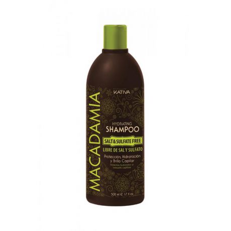 Шампунь для волос Kativa Macadamia, 500 мл, интенсивное увлажнение
