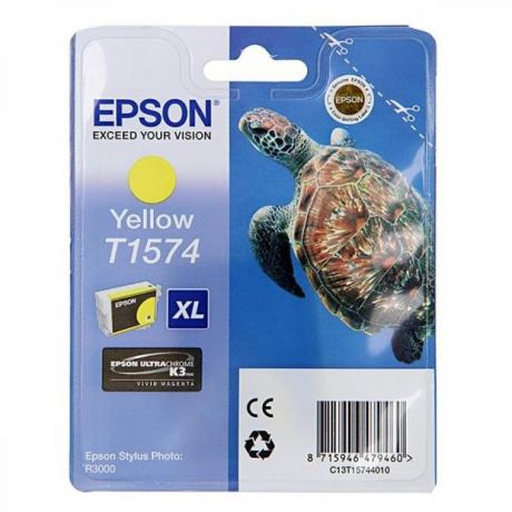 Картридж Epson T1574 (C13T15744010) для Epson St Ph R3000, желтый