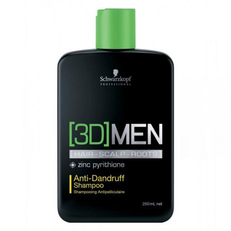 Шампунь для волос Schwarzkopf Professional 3D Men Anti-Dandruff Shampoo, 250 мл