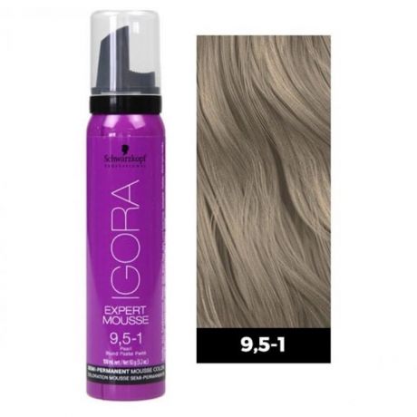 Мусс тонирующий для волос Schwarzkopf Professional Igora Expert 9,5-1 св.блонд.сандре, 100 мл