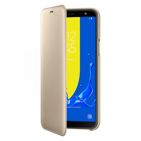 Чехол (флип-кейс) Samsung для Samsung Galaxy J6 (2018) Wallet Cover золотистый (EF-WJ600CFEGRU)