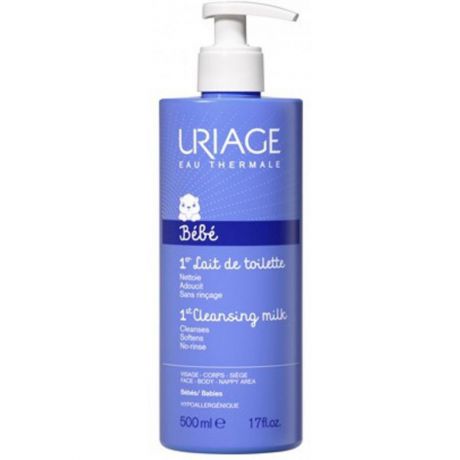 Очищающий крем пенящийся для детей и новорожденных Uriage 1ers Cleansing Bebe, 500 мл